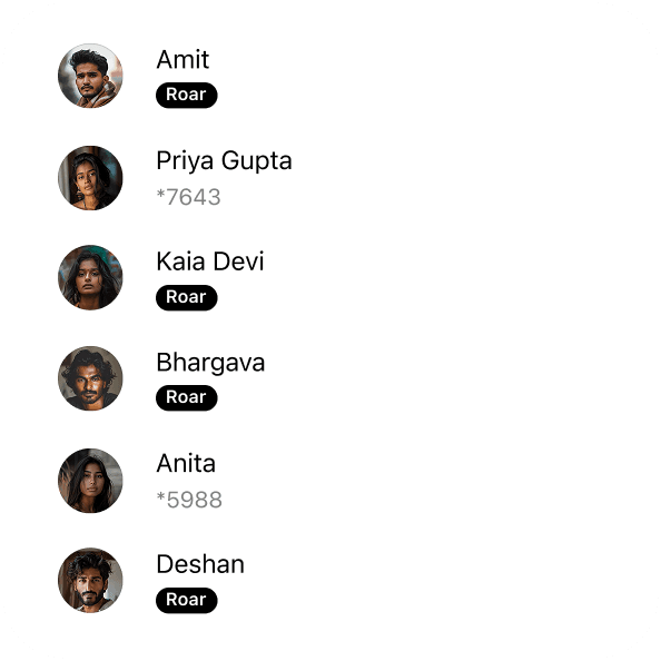 अपनी संपर्क सूची से